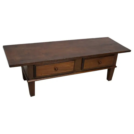 Spanish 19th Century Farmhouse Rustic Chestnut Coffee Table