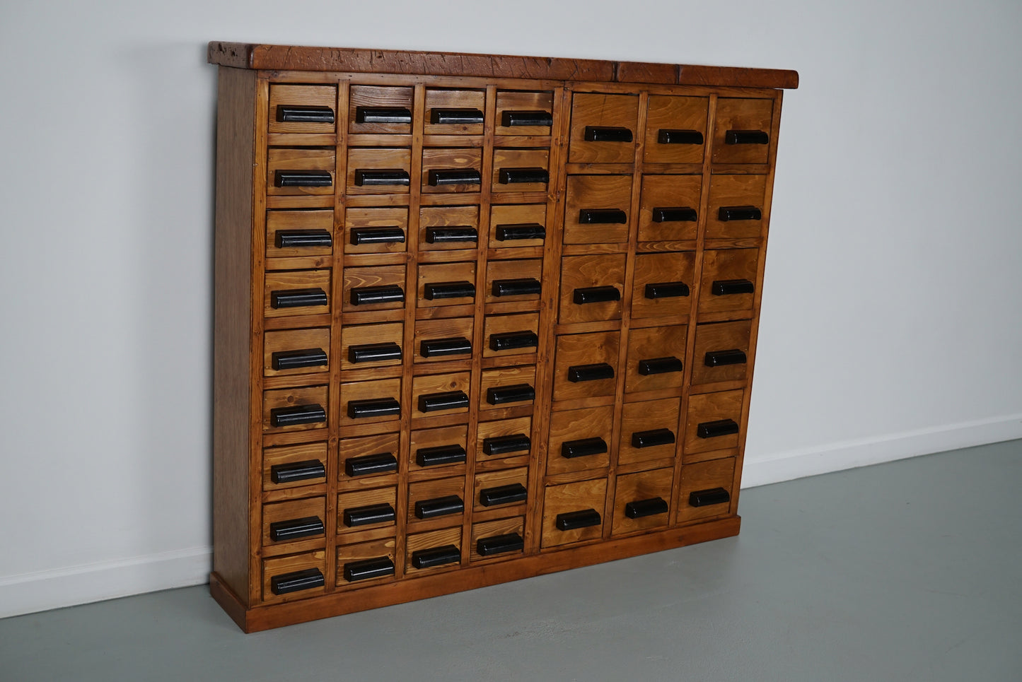 Dutch Beech / Pine Industrial Apothecary / Workshop Cabinet, circa 1950s