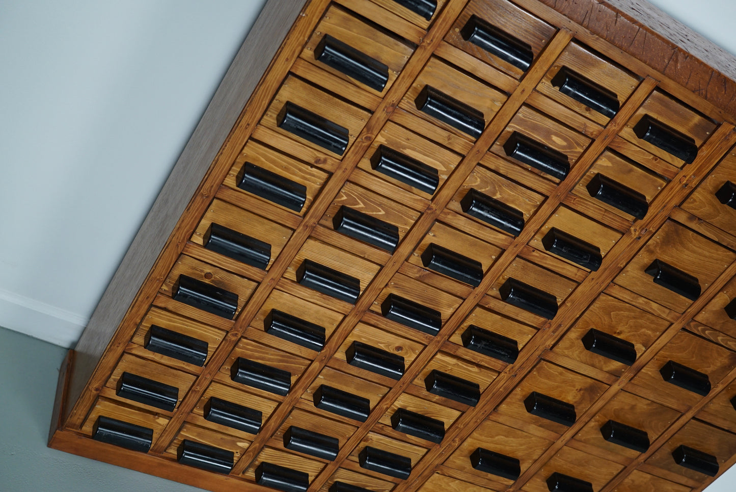 Dutch Beech / Pine Industrial Apothecary / Workshop Cabinet, circa 1950s