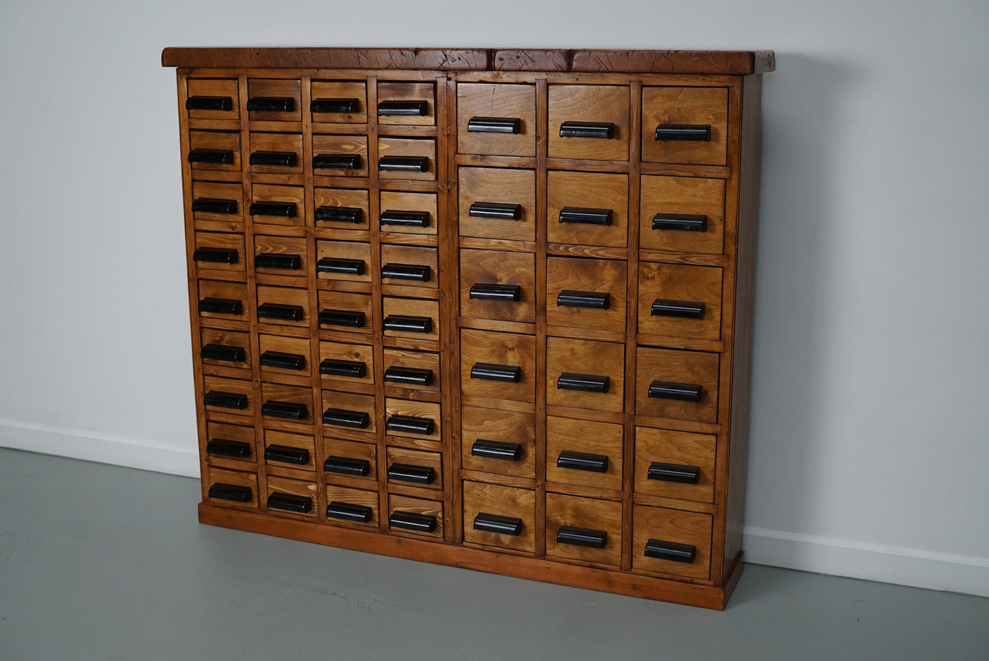 Dutch Beech / Pine Industrial Apothecary / Workshop Cabinet, circa 1950s