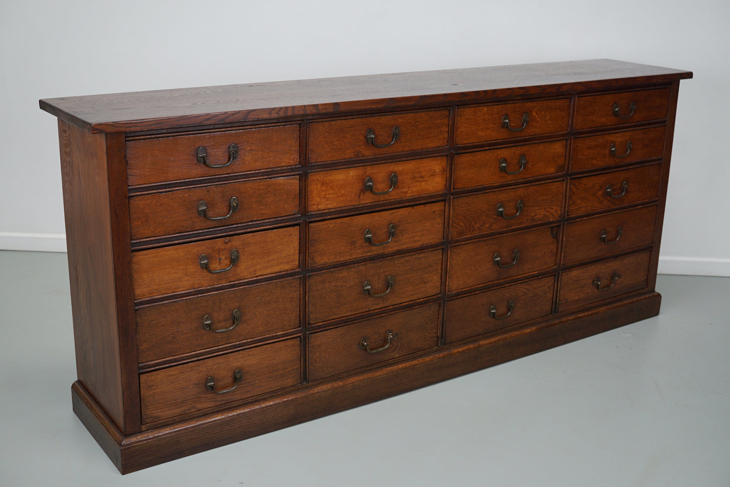 Antique French Oak Apothecary / Filing Cabinet, Early 20th Century